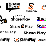 Share Play Logo Concept